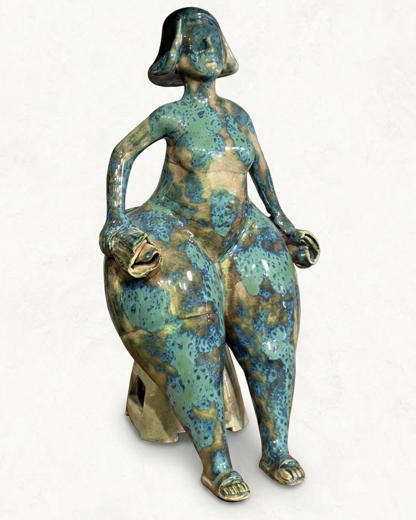 Figures made with the Raku technique